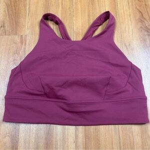 Lululemon Athletica Women’s Burgundy Sports Bra Size 12